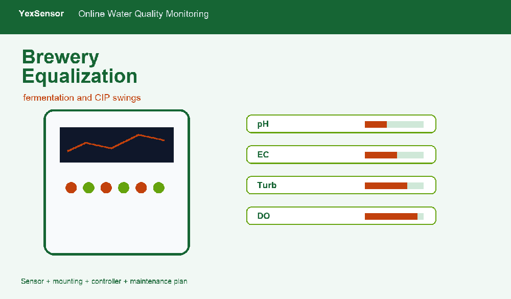 Brewery Wastewater Equalization: Reading Fermentation Load and Cleaning Cycles Online