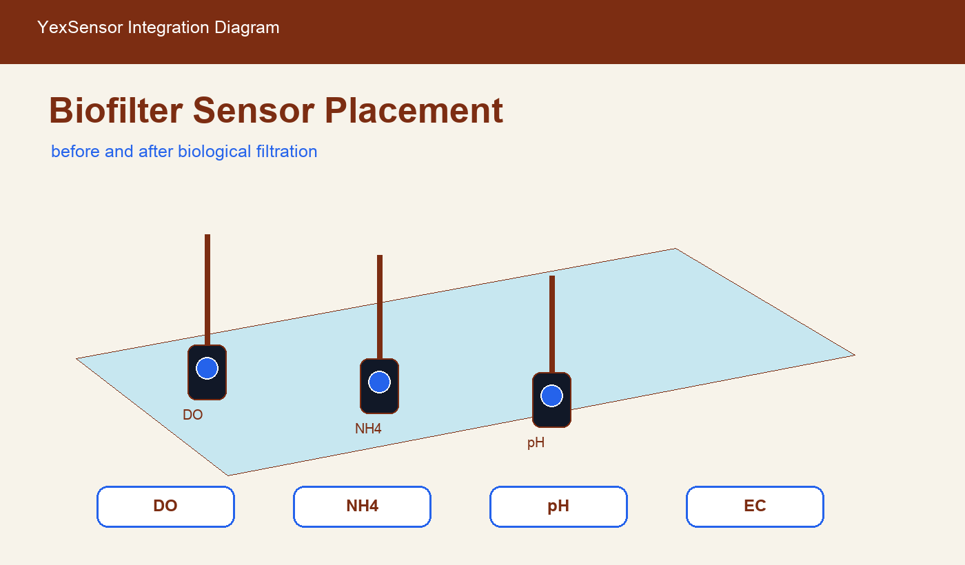biofilter sensor point selection integration diagram