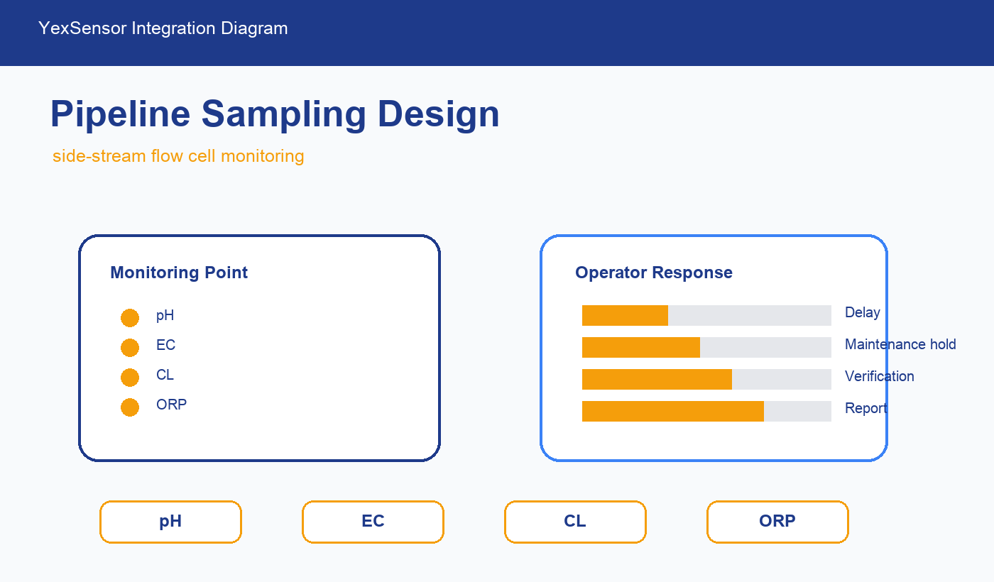 pipeline water quality sampling panel integration diagram