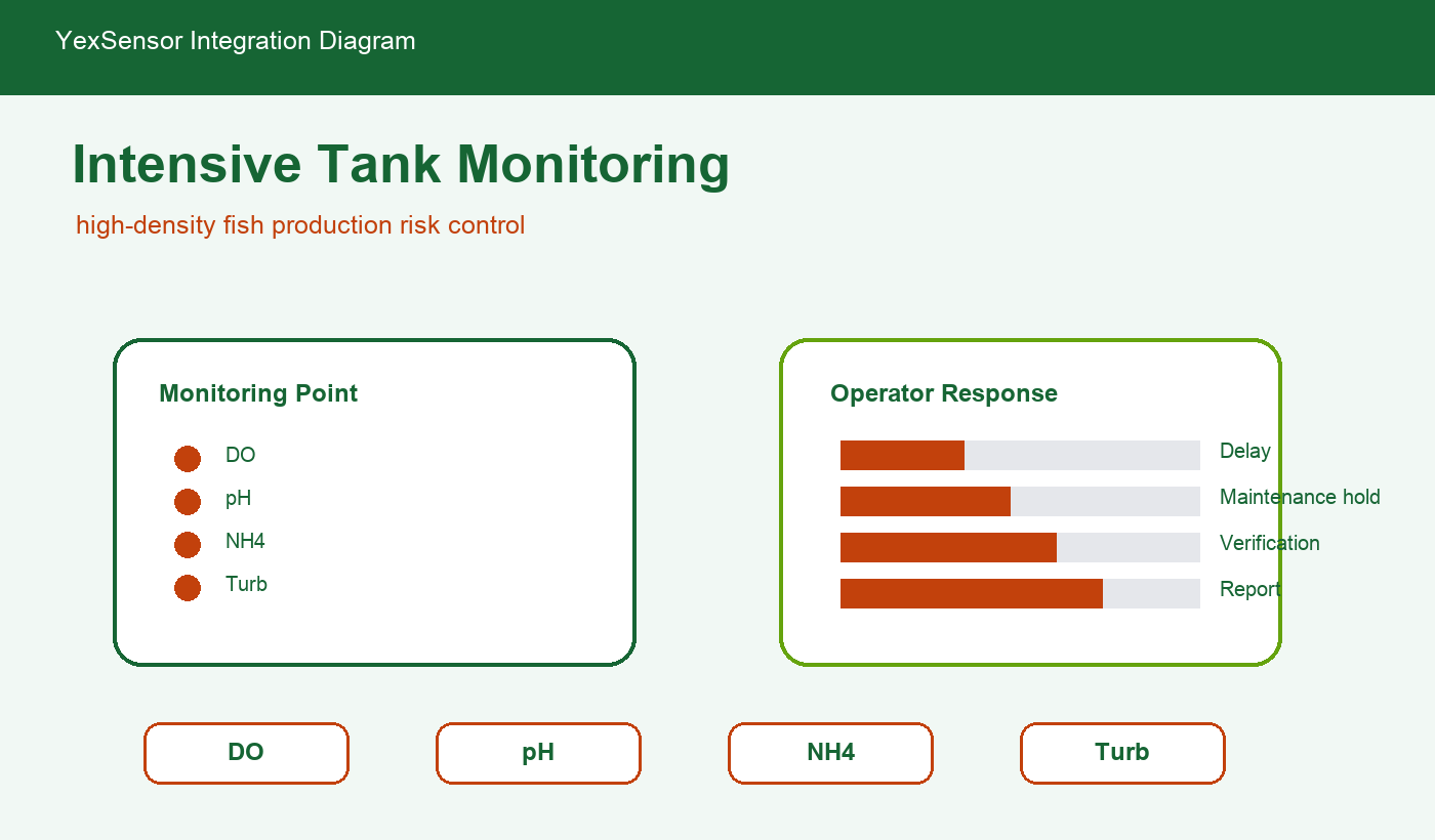 intensive fish farming sensors integration diagram