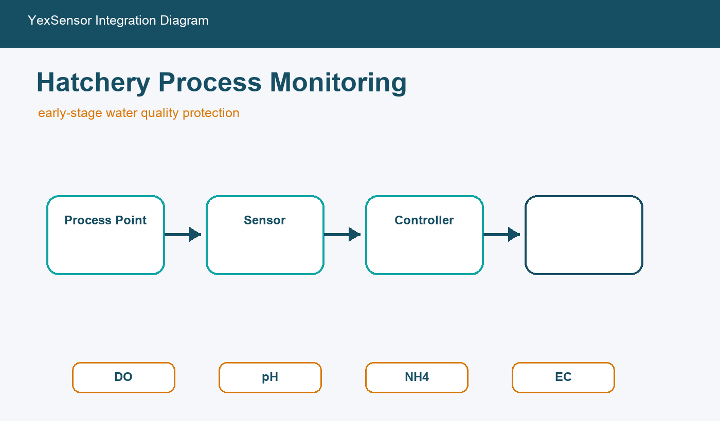 hatchery water treatment monitoring integration diagram