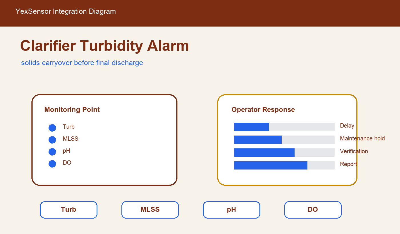 clarifier turbidity monitoring integration diagram